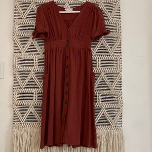 Love Riche linen blend dress